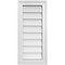 Ekena Millwork Vertical Surface Mount PVC Gable Vnt: Non-Functional, w/2"W x 1-1/2"H, Brickmould Frame, 12"W x 26"H GVPVE12X2602SN - alternate 1